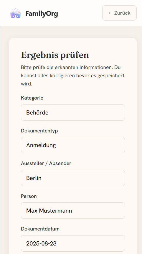 Scannen & automatisch erkennen (1/2)